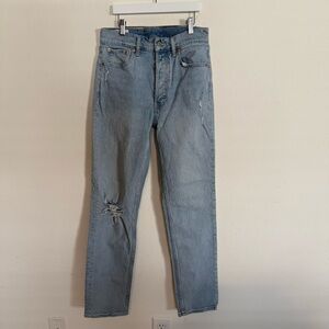 Gap Cheeky Straight High Rise Denim Jean Size 28 6T Light Wash